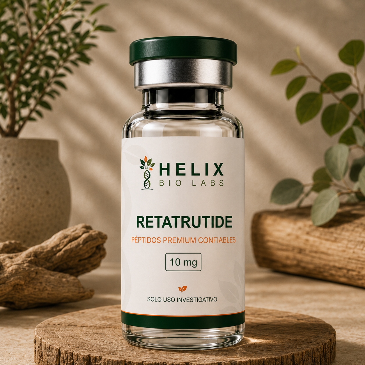 Retatrutida 10mg - Apoyo Metabólico de Nueva Generación Péptido de Investigación Premium | Helix Bio Labs